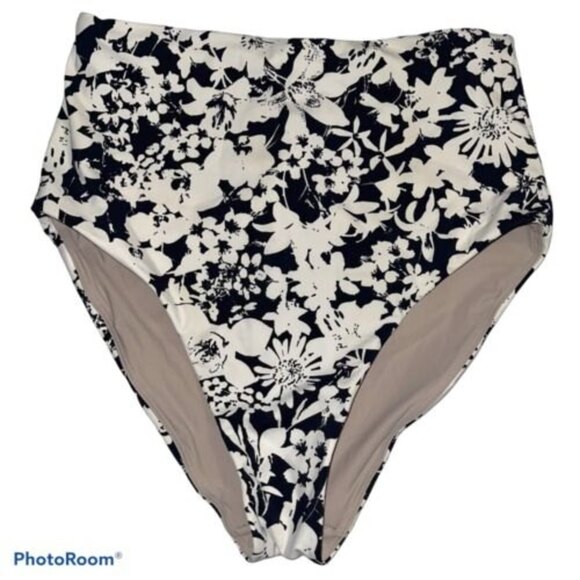 lululemon Deep Sea high waisted Black and White Bikini bottoms - Picture 3 of 7